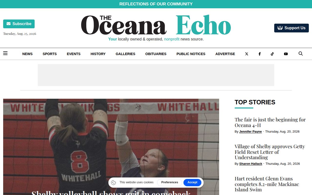 Oceana County crime record from Oceana Echo local public-safety coverage